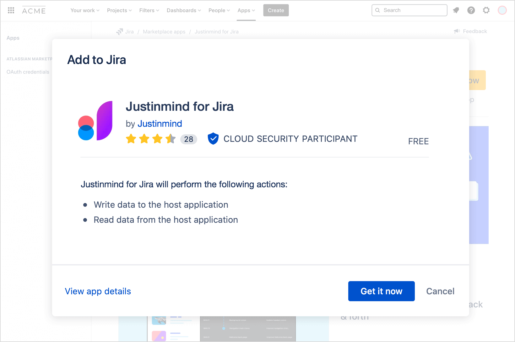 jira akzeptieren und installieren